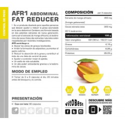 AFR (Abdominal Fat Reducer) 90 Caps - VitOBest Fat Burner