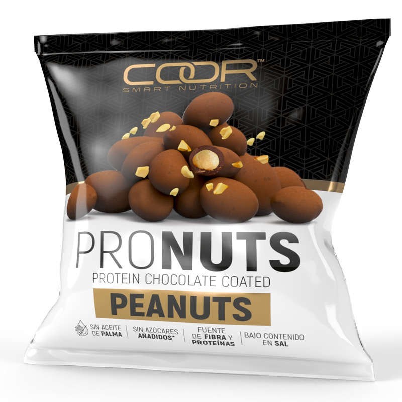 Pronuts Cacahuetes con Chocolate 12 x 35 gr -Coor Smart Nutrition