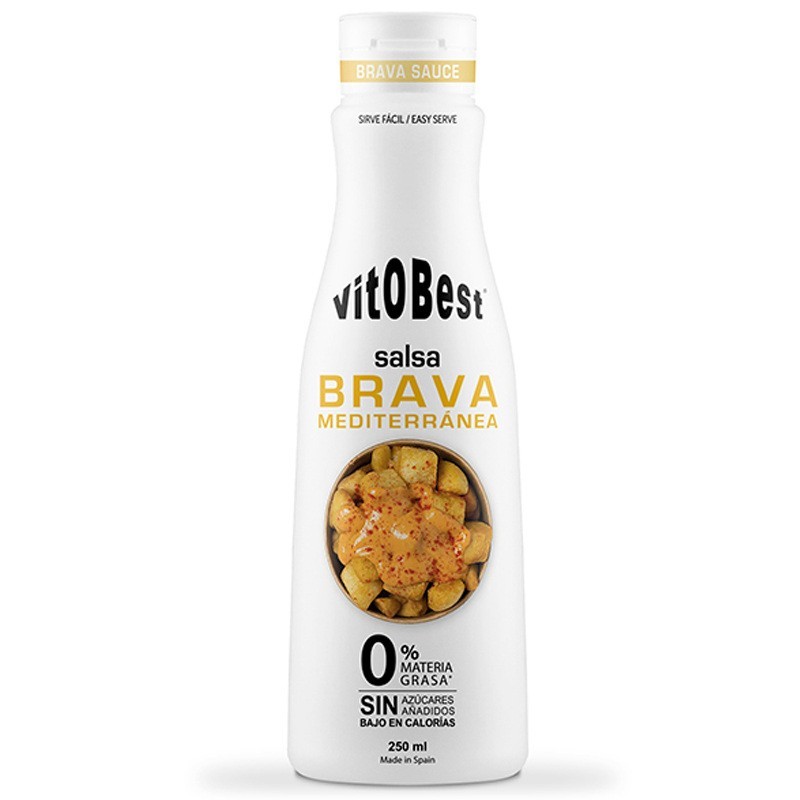 Salsa 0% Brava Mediterránea 250 ml Vitobest