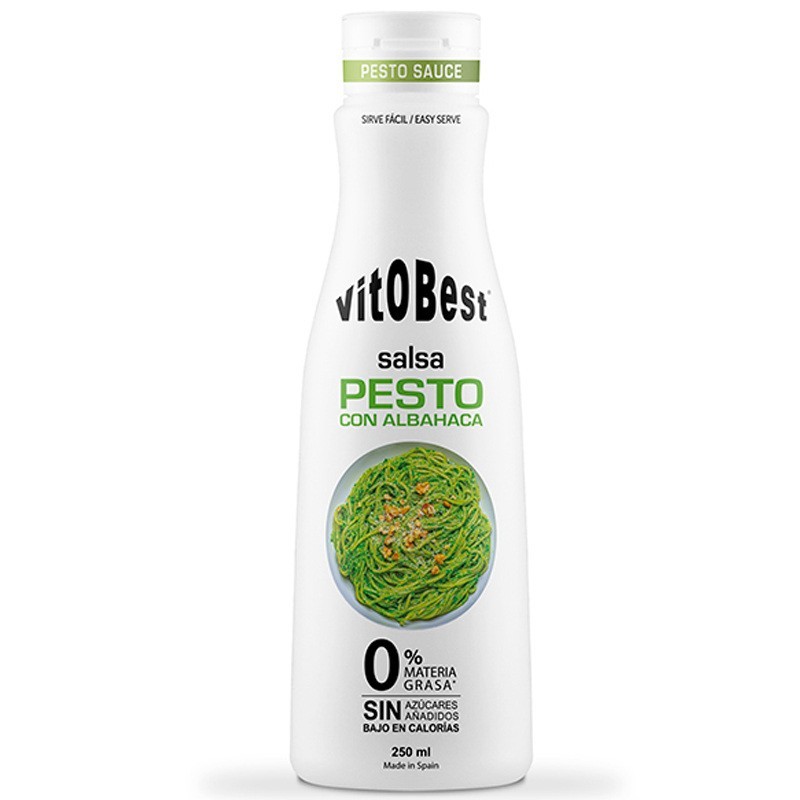 Salsa 0% Pesto con Albahaca 250 ml Vitobest