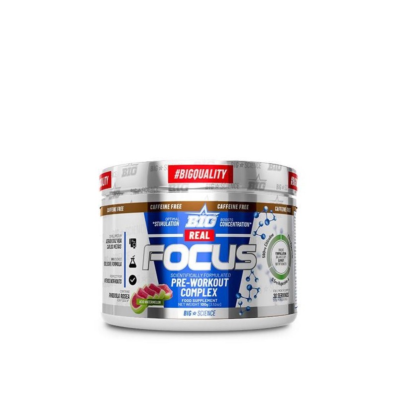 Real Focus 110 gr sin Cafeína Pre-entreno- BigScience