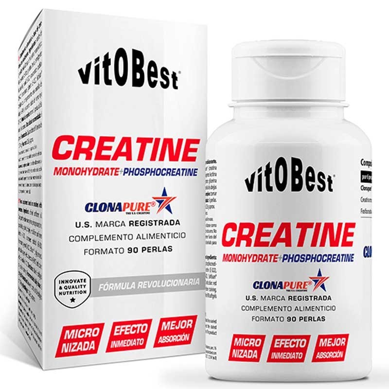 Creatina Monohidrato Clonapure 90 Perlas - Vitobest