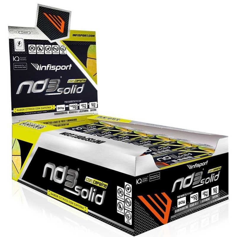 ND3 Solid Cafeína 21 barritas x 40 gr - Infisport