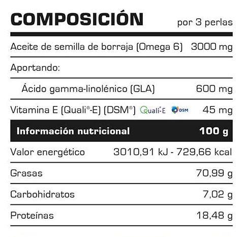 Composición Super Omega 6 Vitobest